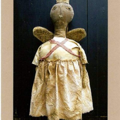 Queen Doll on Black Cupboard Note Card